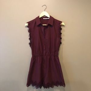 THIS WILL BE DONATED TOMORROW (1/21) Maroon Romper